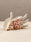 Handcrafted Ceramic Dip Bowl Set with Red Heart Design - The Golden Theory