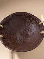 Handcrafted Paper Mache Pedestal Bowl - The Golden Theory