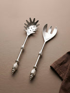 Heritage Collection 4-Piece Stainless Steel Serving Set - The Golden Theory