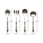 Heritage Collection 4-Piece Stainless Steel Serving Set - The Golden Theory