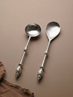 Heritage Collection 4-Piece Stainless Steel Serving Set - The Golden Theory