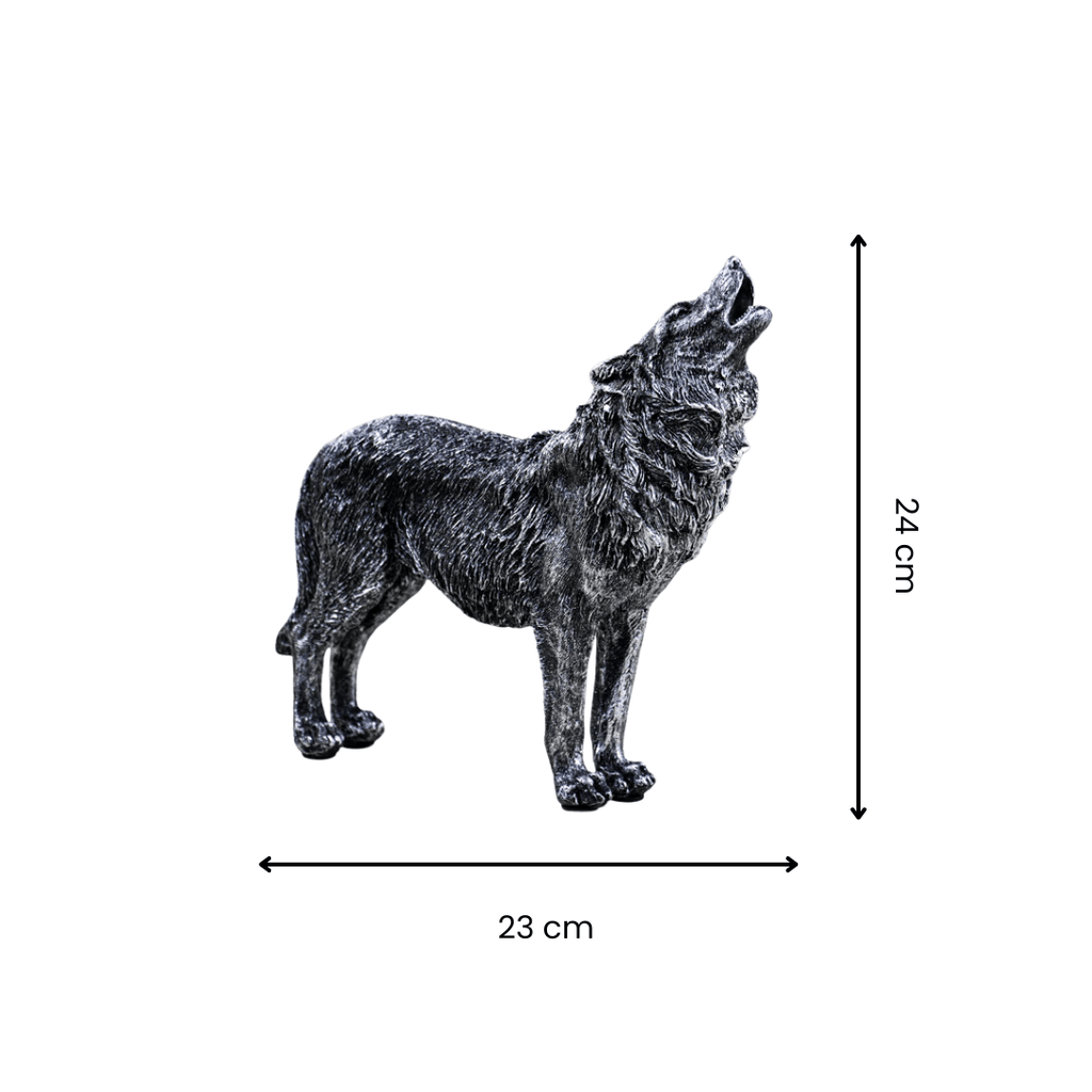 Howling Wolf Figurine - The Golden Theory