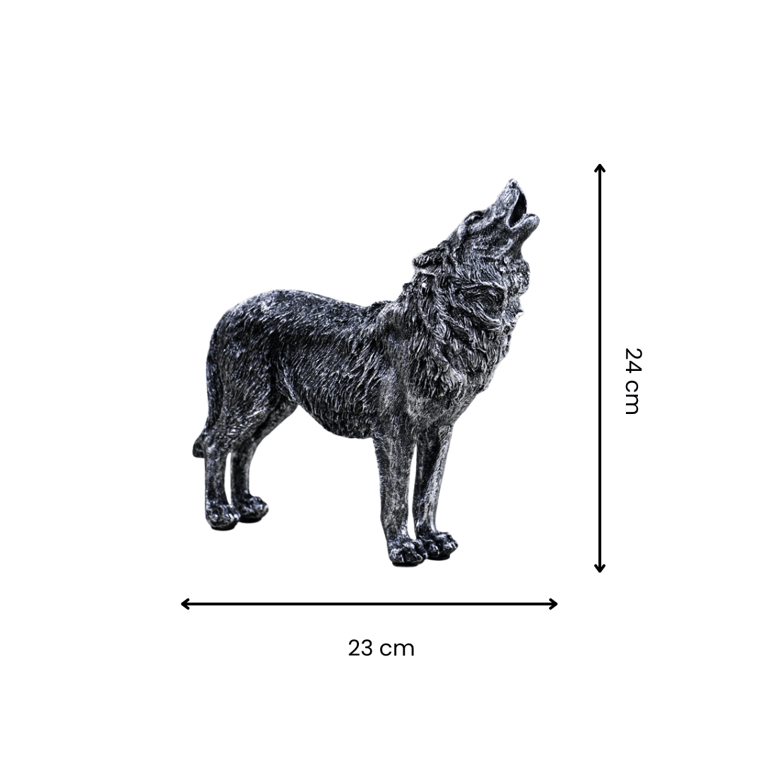 Howling Wolf Figurine - The Golden Theory