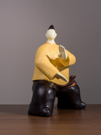 Kung Fu Master Figurine – Striking Pose Sculpture - The Golden Theory