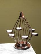 Lantern-Style Modern Brass Tealight Holder - The Golden Theory