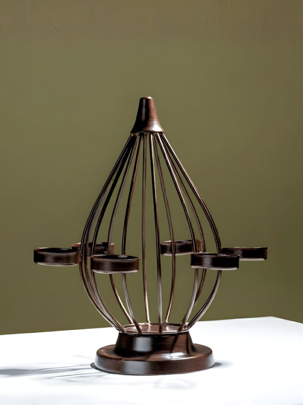 Lantern-Style Modern Brass Tealight Holder - The Golden Theory