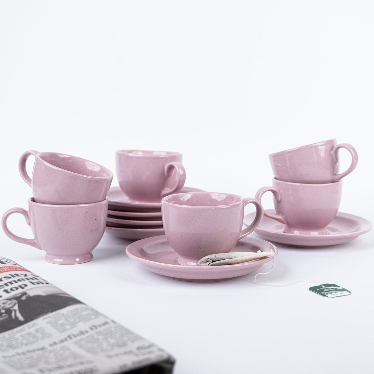 Lavender Ceramic Cup and Saucer - The Golden Theory Main image