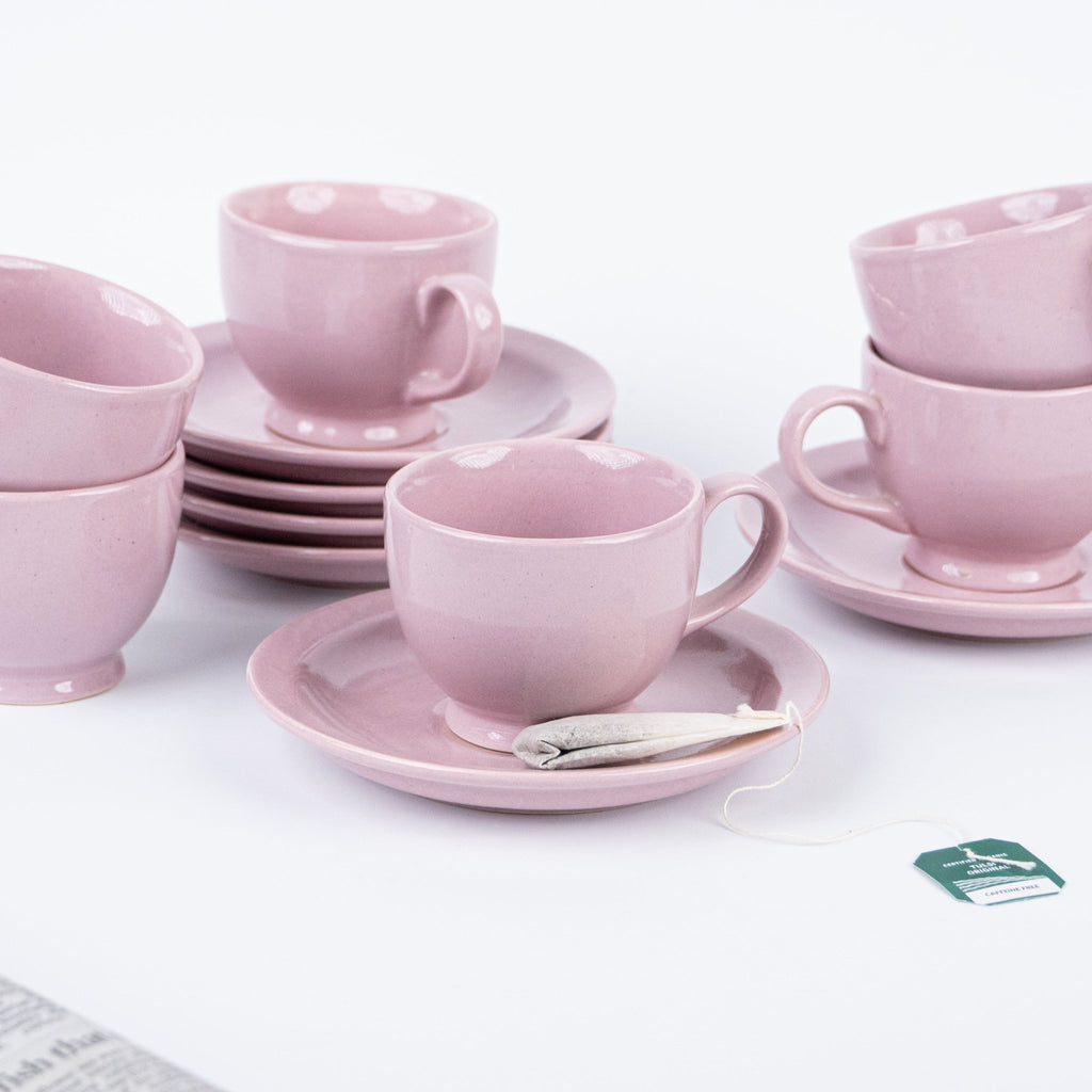 Lavender Ceramic Cup and Saucer - The Golden Theory