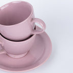 Lavender Ceramic Cup and Saucer - The Golden Theory