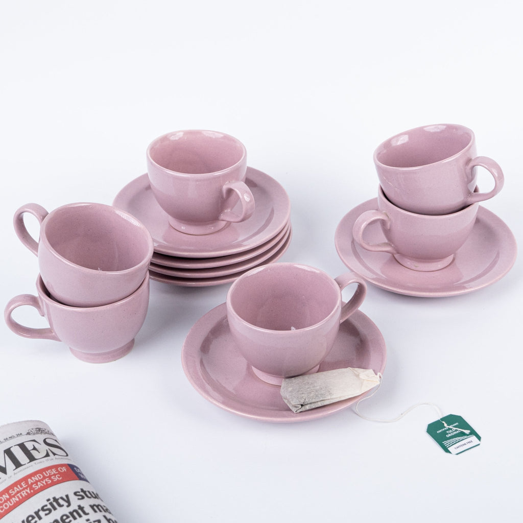 Lavender Ceramic Cup and Saucer - The Golden Theory