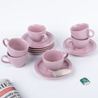 Lavender Ceramic Cup and Saucer - The Golden Theory