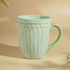 Light Green Handcrafted Ceramic Coffee Mug - The Golden Theory