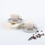 Light Grey Ceramic Espresso Cup and Saucer | Set of 2 - The Golden Theory