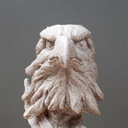 Majestic Eagle Head Sculpture - The Golden Theory