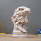 Majestic Eagle Head Sculpture - The Golden Theory