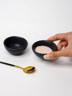 Matte Black Ceramic Dip Bowls - The Golden Theory