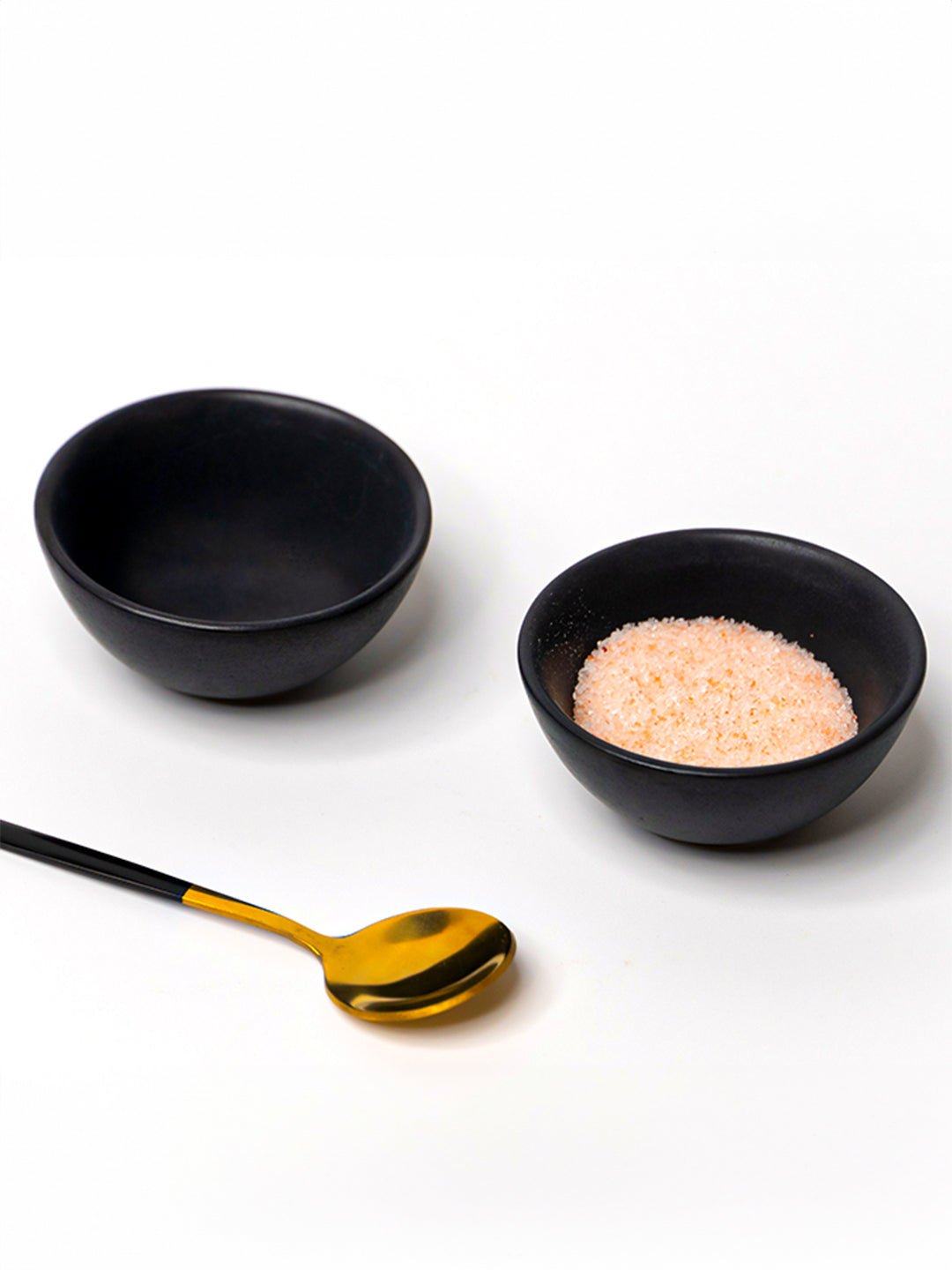 Matte Black Ceramic Dip Bowls Secondary image
