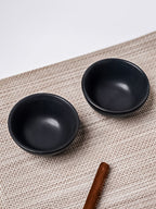 Matte Black Ceramic Dip Bowls - The Golden Theory