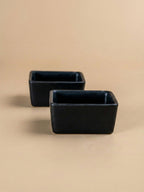 Matte Black Ceramic Dip Bowls Set - The Golden Theory