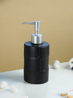 Matte Black Textured Ceramic Soap Dispenser - The Golden Theory