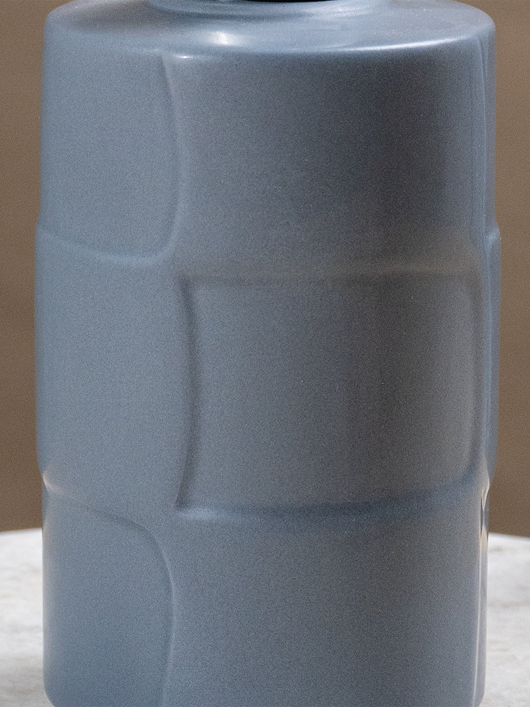 Matte Grey Textured Ceramic Soap Dispenser - The Golden Theory