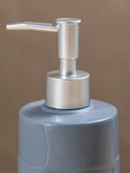 Matte Grey Textured Ceramic Soap Dispenser - The Golden Theory