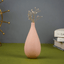 Matte Pink Teardrop Vase with Smooth Finish - The Golden Theory