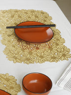 Metallic Gold Large Tablemats | Set of 2,6 - The Golden Theory