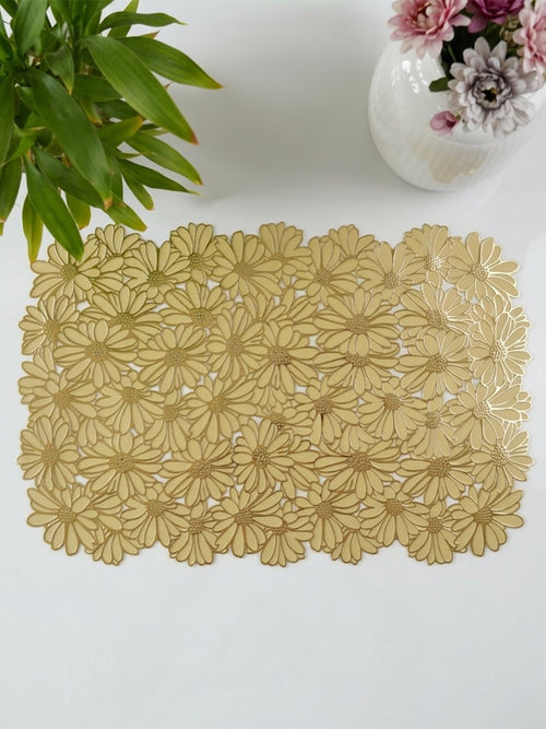 Metallic Gold Large Tablemats | Set of 2,6 - The Golden Theory