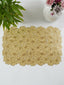 Metallic Gold Large Tablemats | Set of 2,6 - The Golden Theory