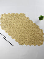 Metallic Gold Large Tablemats | Set of 2,6 - The Golden Theory