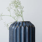 Midnight Accent Ceramic Flower Vase - The Golden Theory