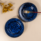 Midnight Blue Galaxy Ceramic Pasta Bowl - Set of 2 - The Golden Theory