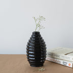 Midnight Marvel Ceramic Flower Vase - The Golden Theory