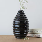 Midnight Marvel Ceramic Flower Vase - The Golden Theory