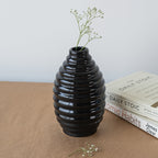 Midnight Marvel Ceramic Flower Vase - The Golden Theory