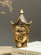 Mini Gold Buddha Head Figurine - The Golden Theory