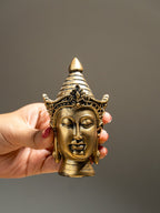 Mini Gold Buddha Head Figurine - The Golden Theory