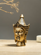 Mini Gold Buddha Head Figurine - The Golden Theory