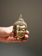 Mini Gold Buddha Head Statue - The Golden Theory