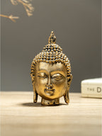 Mini Gold Buddha Head Statue - The Golden Theory