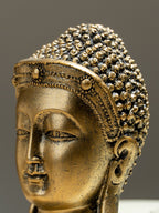 Mini Golden Buddha Head Statue - The Golden Theory