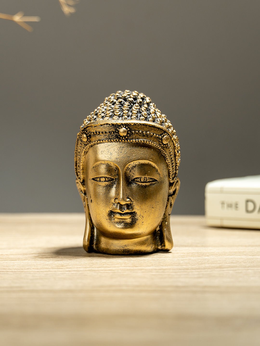Mini Golden Buddha Head Statue - The Golden Theory Main image