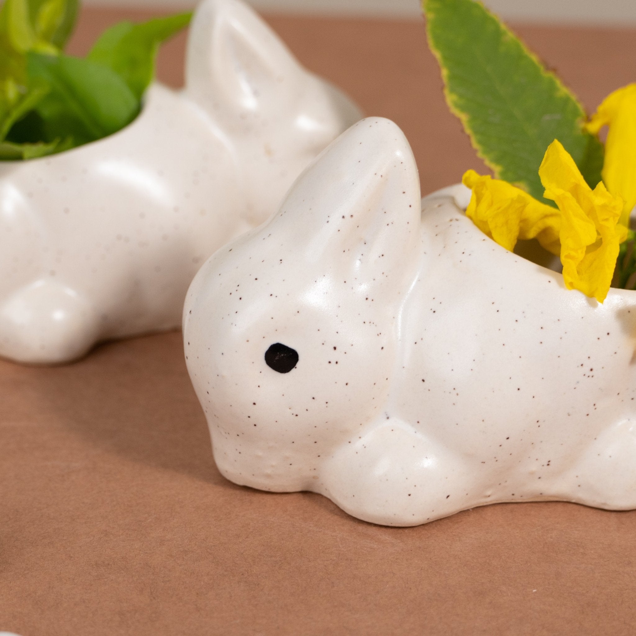 Mini Rabbit Ceramic Planter Secondary image
