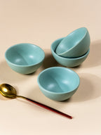 Minimalist Light Aqua Condiment & Pinch Bowls - The Golden Theory