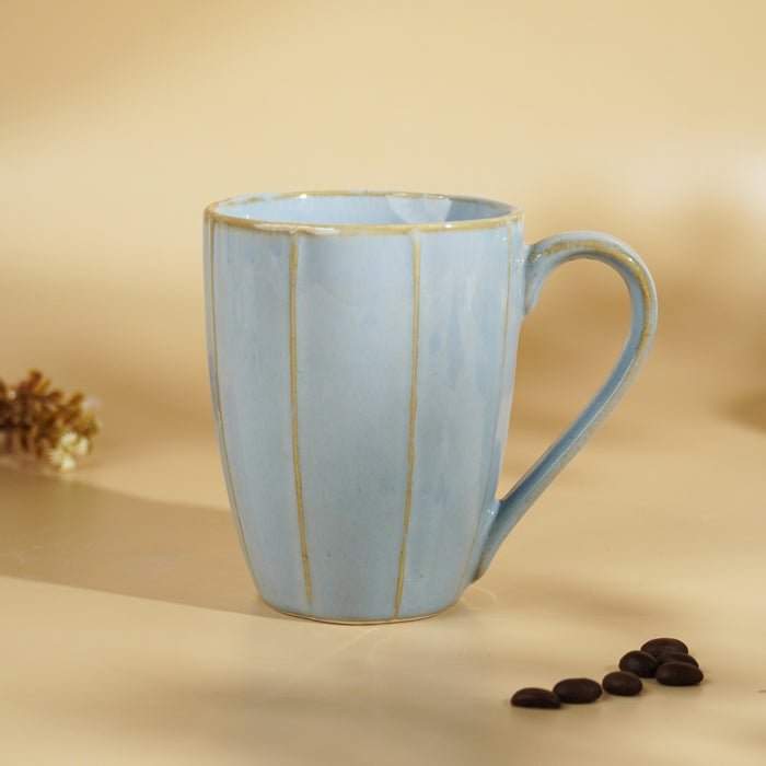 Minimalist Light Blue Ceramic Coffee Mug - The Golden Theory Main image