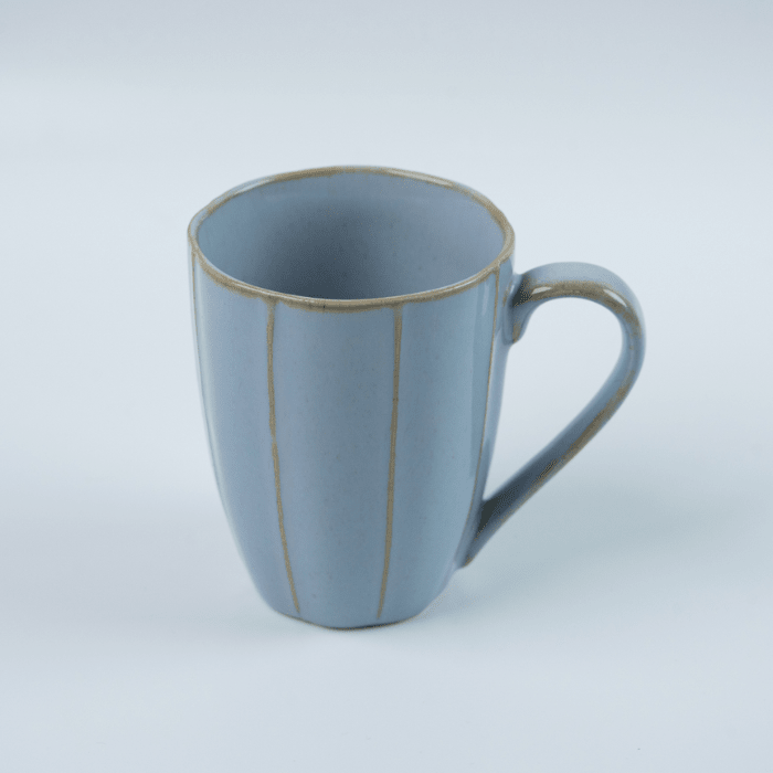 Minimalist Light Blue Ceramic Coffee Mug - The Golden Theory