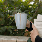 Minimalist Light Blue Ceramic Coffee Mug - The Golden Theory
