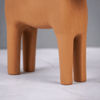 Minimalist Resin Horse Statue - Natural Finish - The Golden Theory