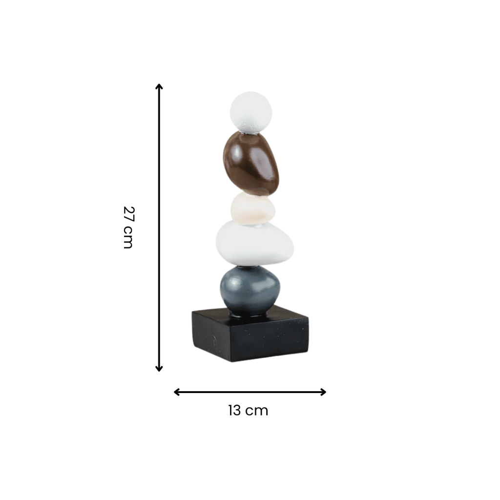 Minimalist Stacked Stone Sculpture - The Golden Theory